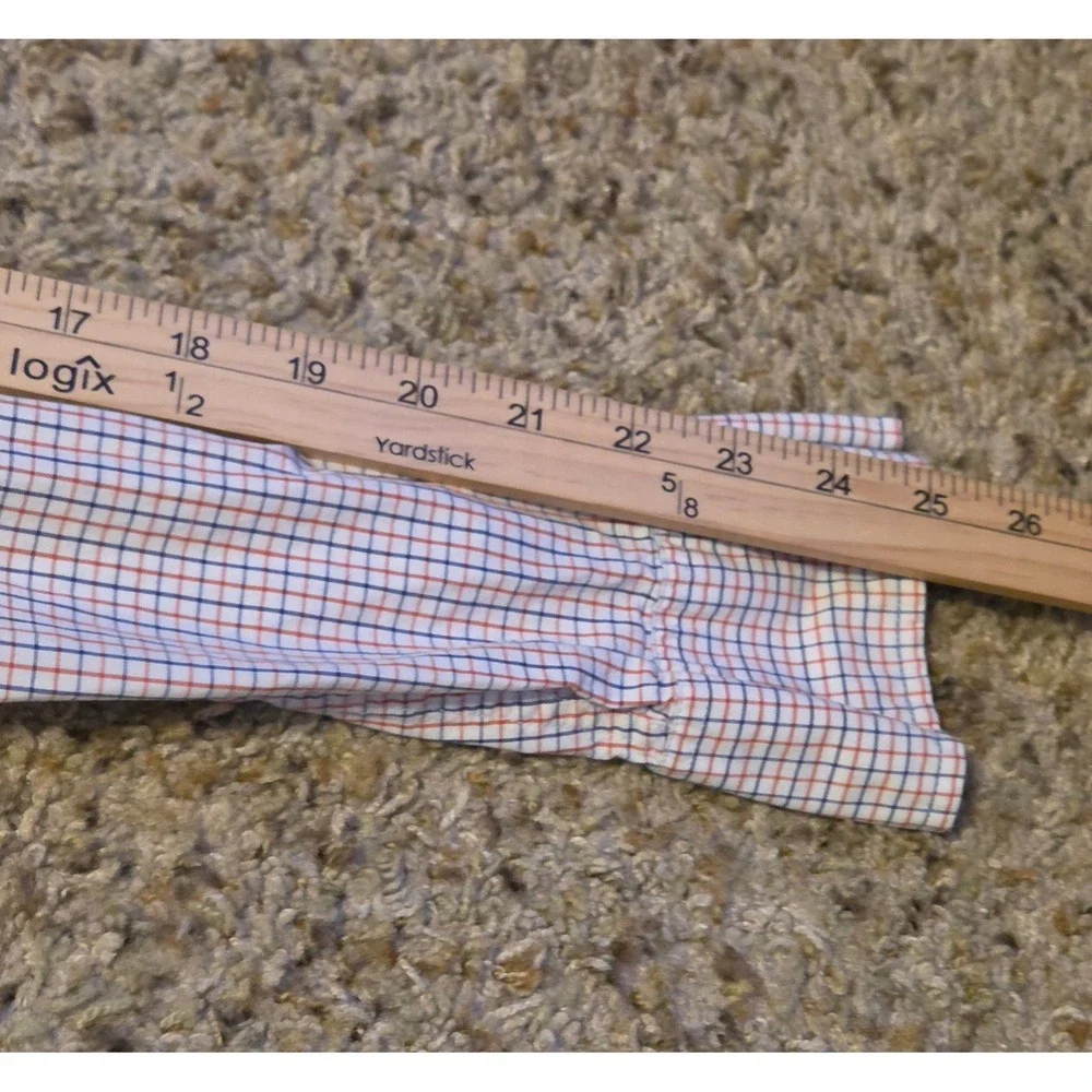 J. Crew Long Sleeve Button Down‎ Shirt Mens Size Medium Red Blue Plaid